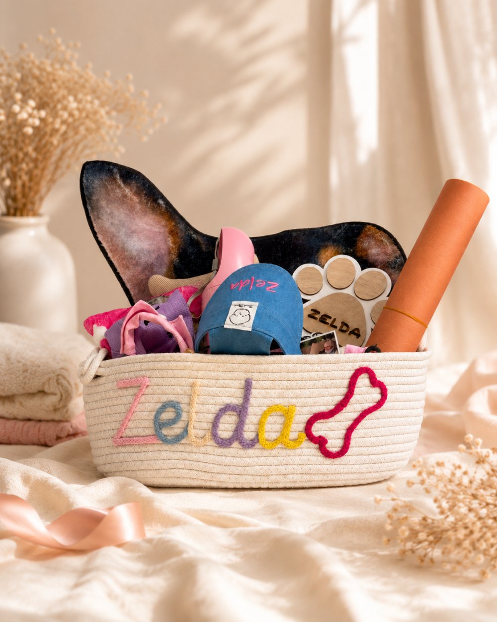 Custom pet gift basket